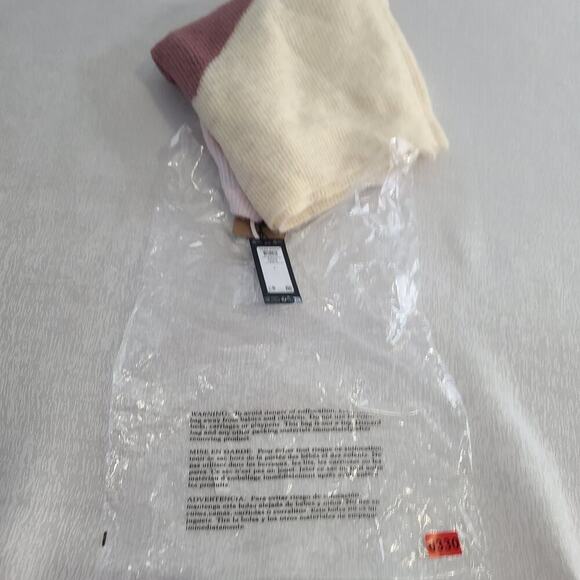 Vero Moda Colorblock amazingly soft sweater size Large Cozycore Office Pink - Picture 8 of 8